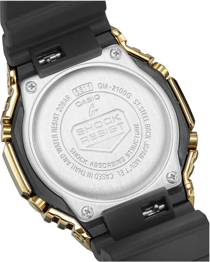Casio GM-2100G-1A9ER G-Shock Anadigi Black Rubber Strap
