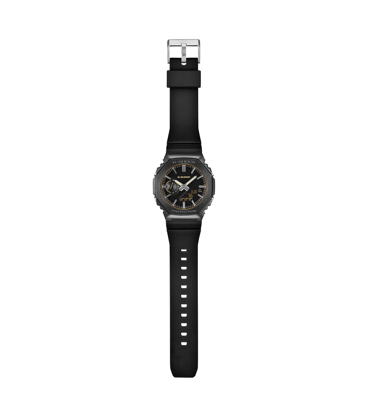 Casio GM-2100LXB-1A9ER G-Shock Anadigi Black Rubber Strap