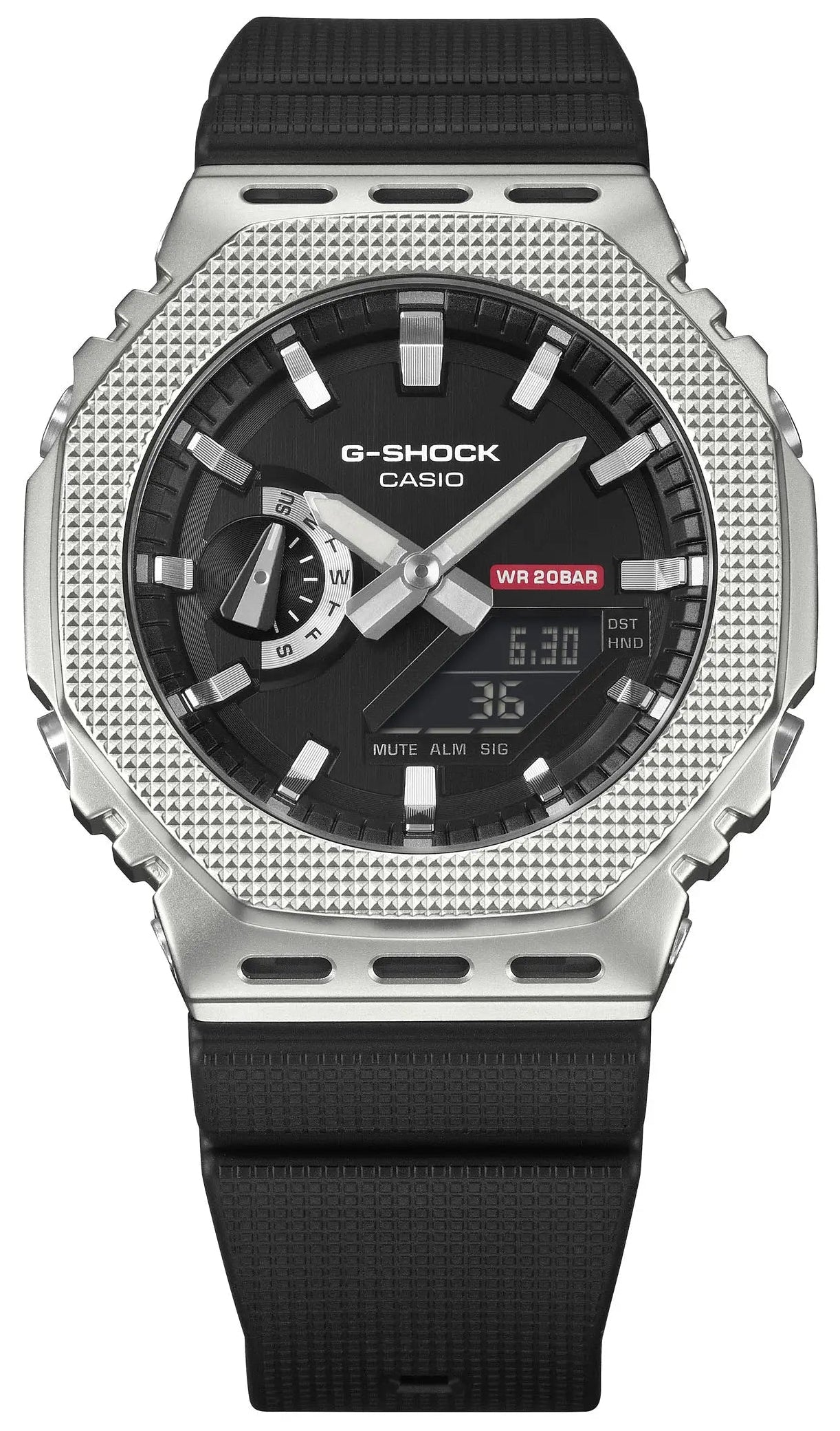 Casio GM-2100M-1AER G-Shock Anadigi Black Rubber Strap