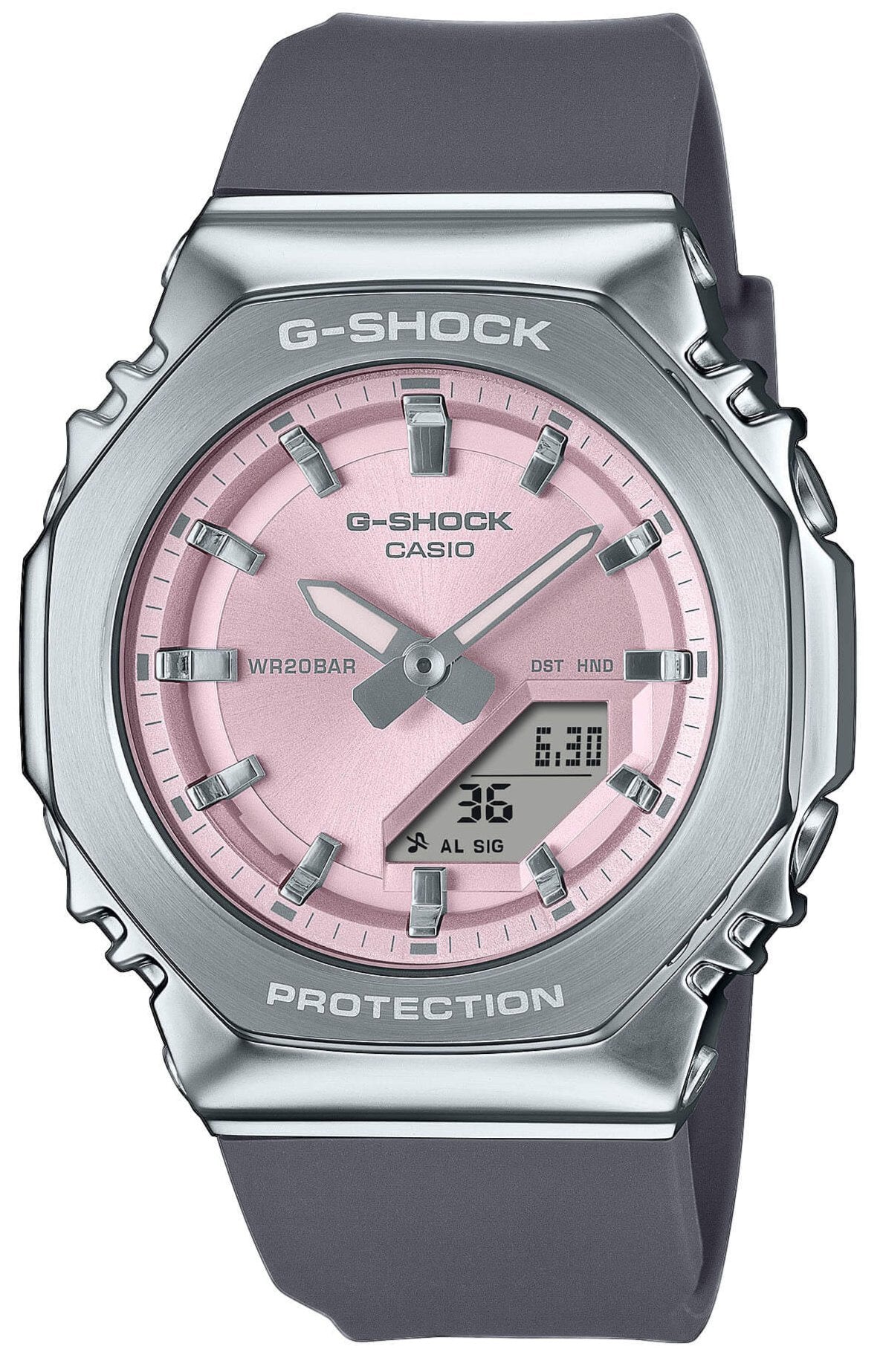 Casio GM-S2110-4AER G-Shock Anadigi Grey Rubber Strap