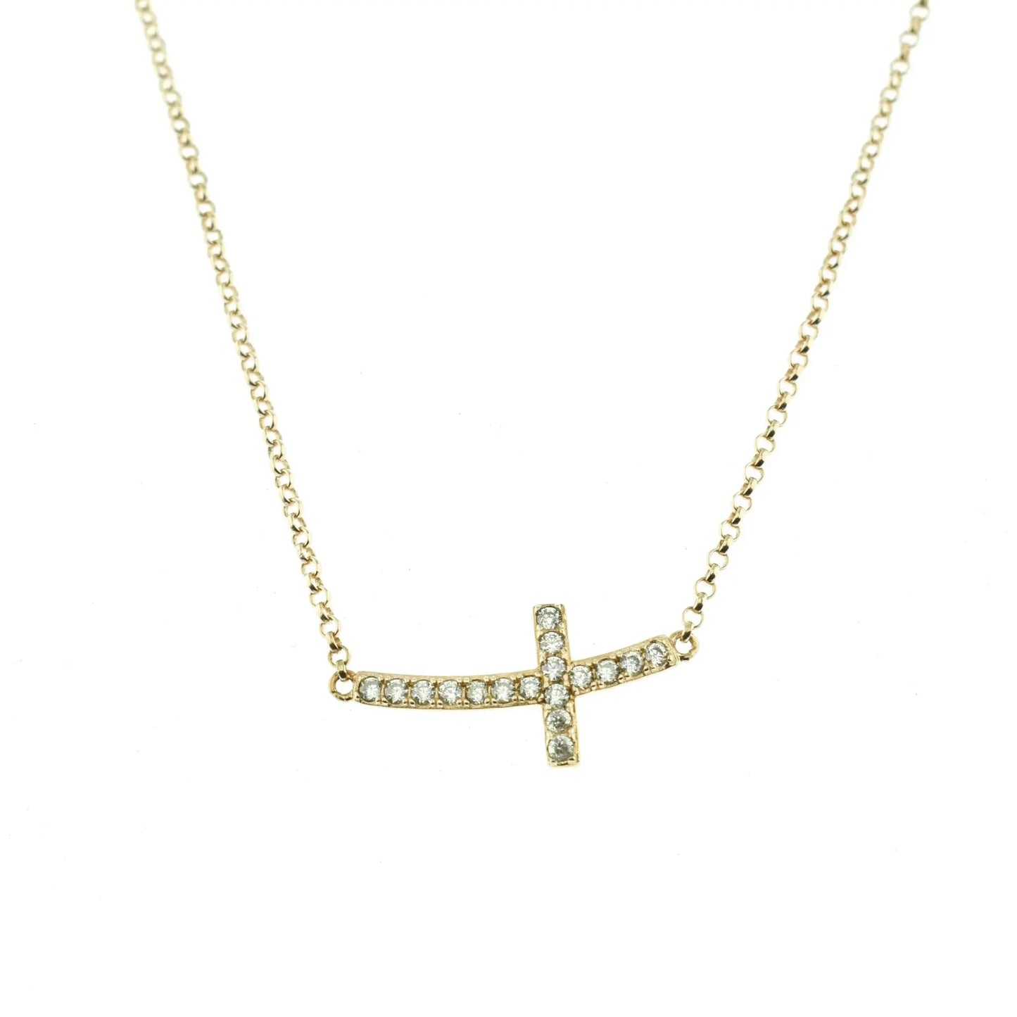 GM318G Gold Plated Silver Heart Necklace