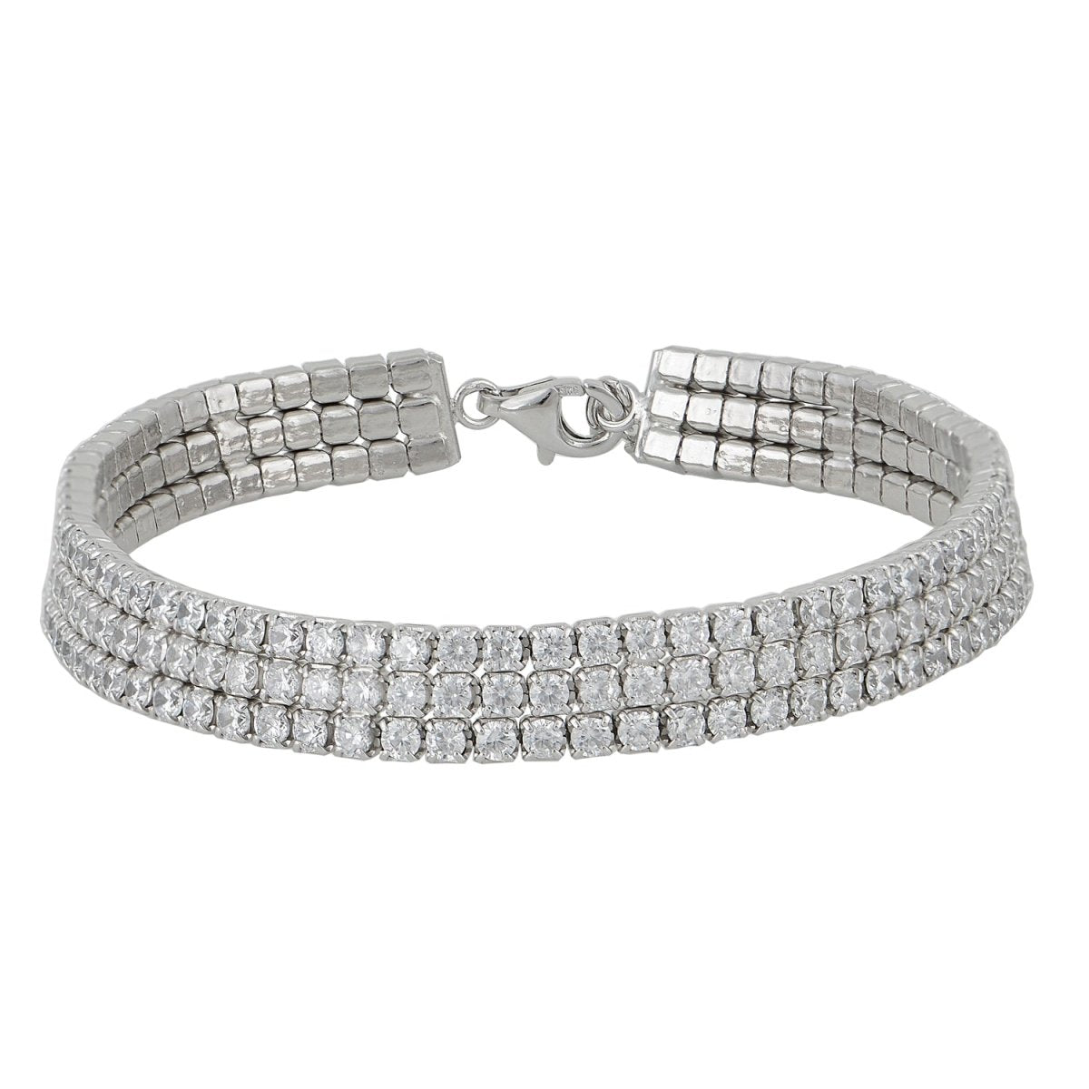 BR72274 Riviera Silver Bracelet with Zirconia