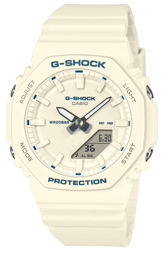 Casio GMA-P2100BA-7AER G-Shock Anadigi White Rubber Strap