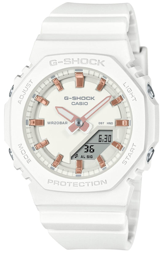 Casio GMA-P2100M-7AER Anadigi White Rubber Strap