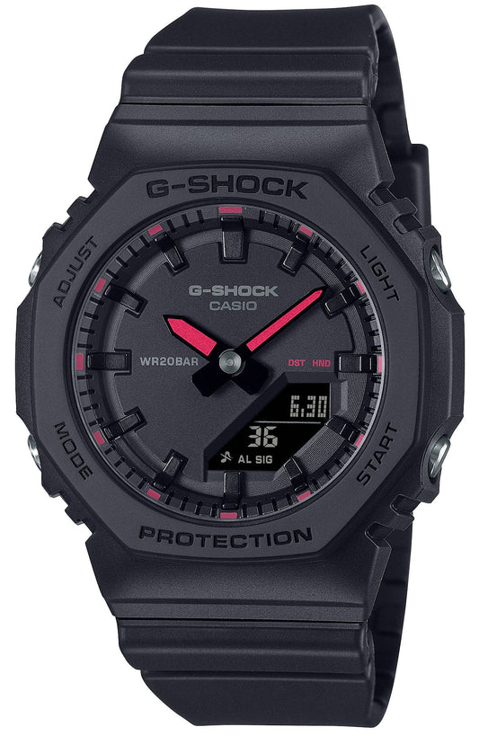 Casio GMA-P2100SA-1A1ER G-Shock Anadigi Black Rubber Strap