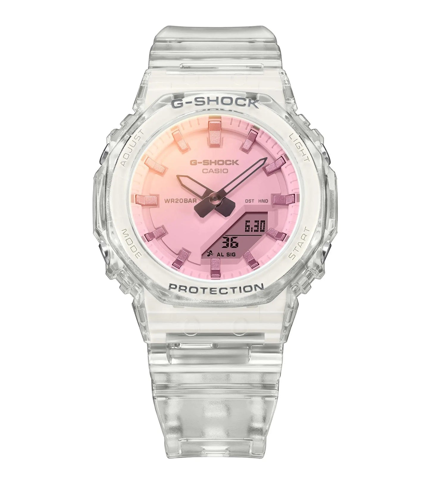 Casio GMA-P2100SR-7AER G-Shock Anadigi White Rubber Strap