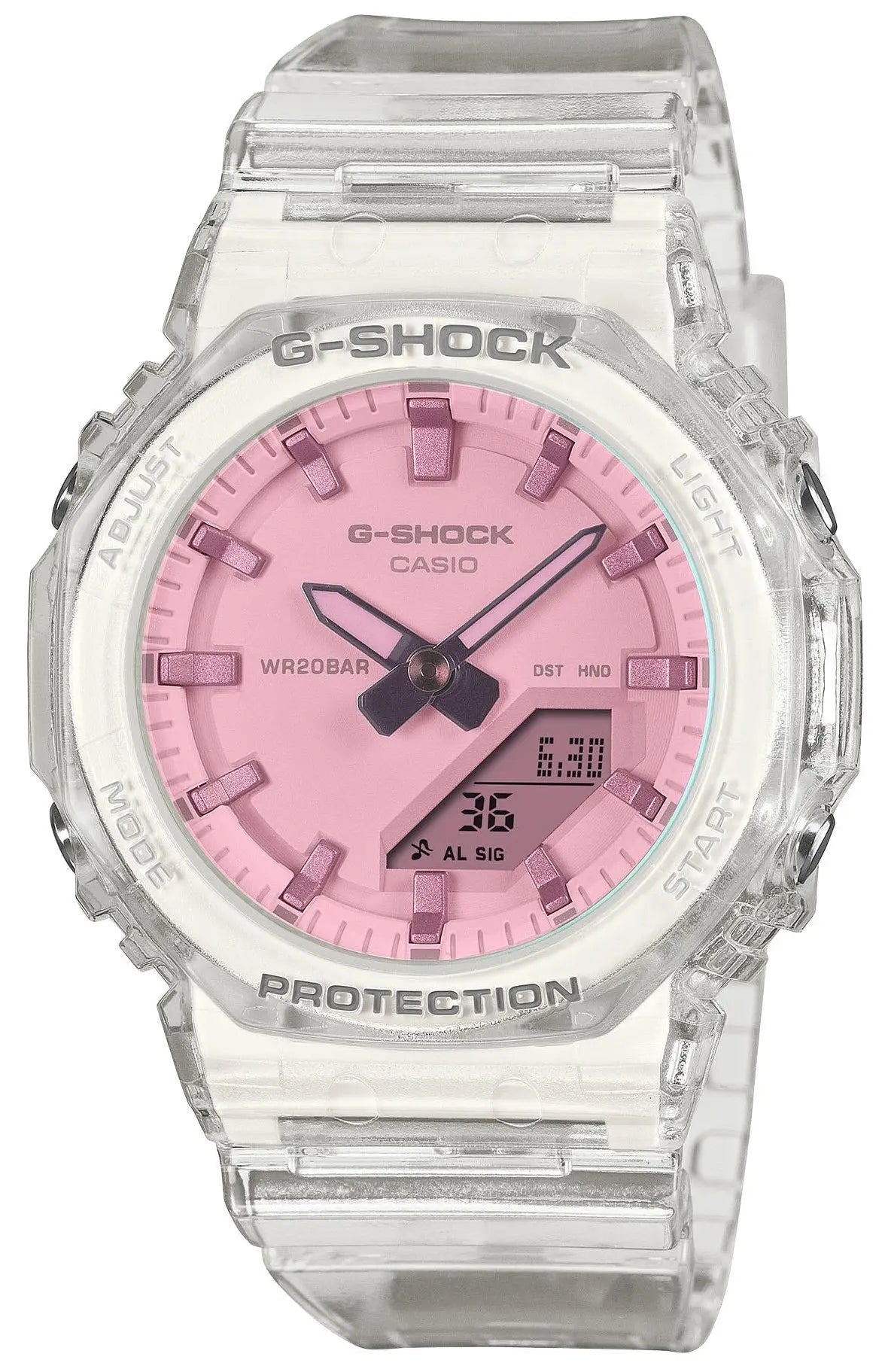 Casio GMA-P2100SR-7AER G-Shock Anadigi White Rubber Strap