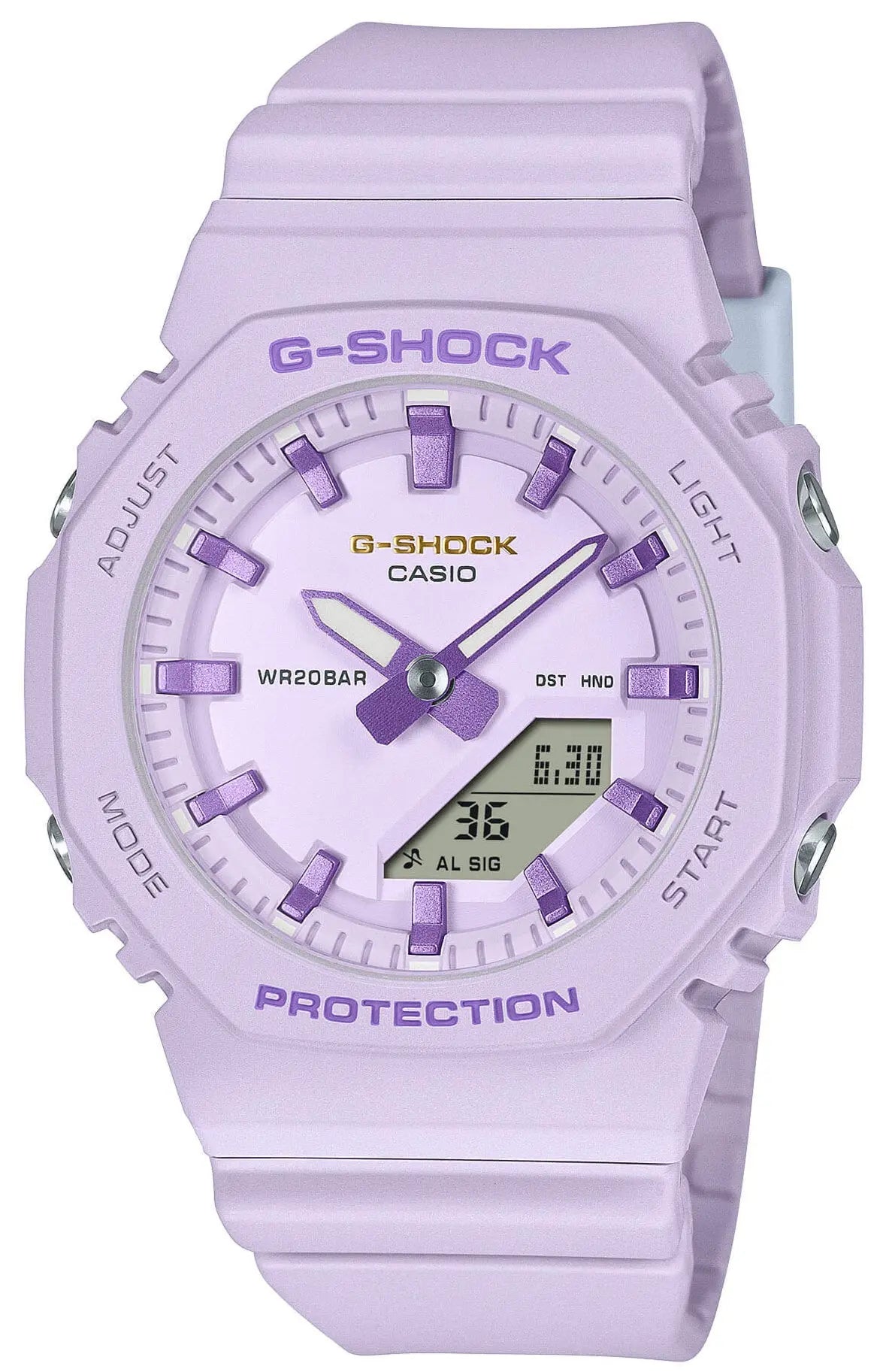 Casio GMA-P2125W-6AER Light Purple Rubber Strap