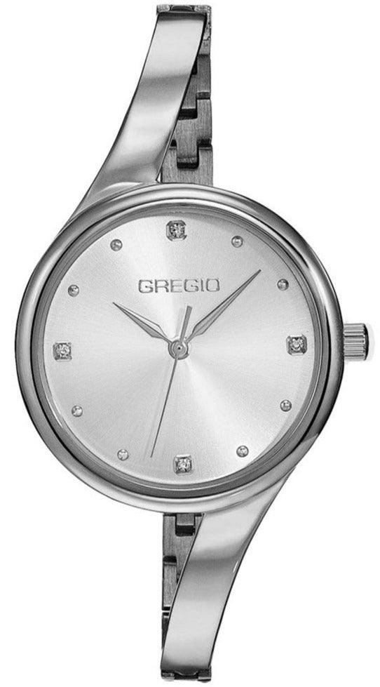 Gregio GR500010 Ornate Silver Stainless Steel Bracelet