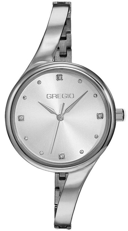 Gregio GR500010 Ornate Silver Stainless Steel Bracelet