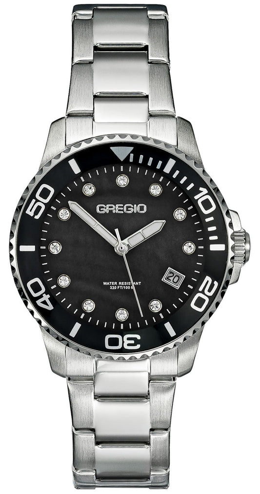 Gregio GR530010 Divers Silver Stainless Steel Bracelet