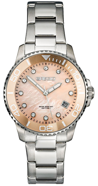 Gregio GR530011 Divers Silver Stainless Steel Bracelet