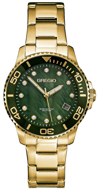 Gregio GR530021 Divers Gold Stainless Steel Bracelet