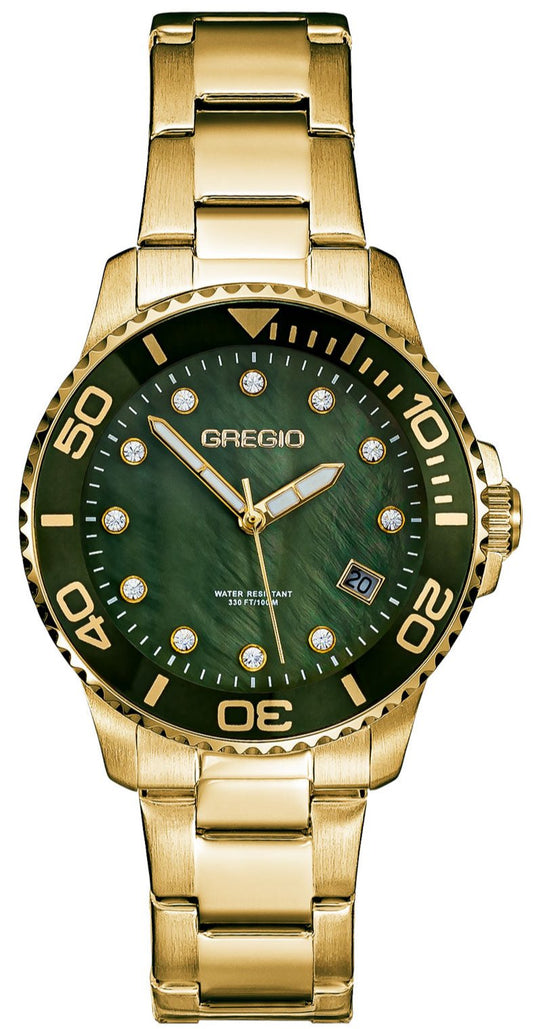 Gregio GR530021 Divers Gold Stainless Steel Bracelet