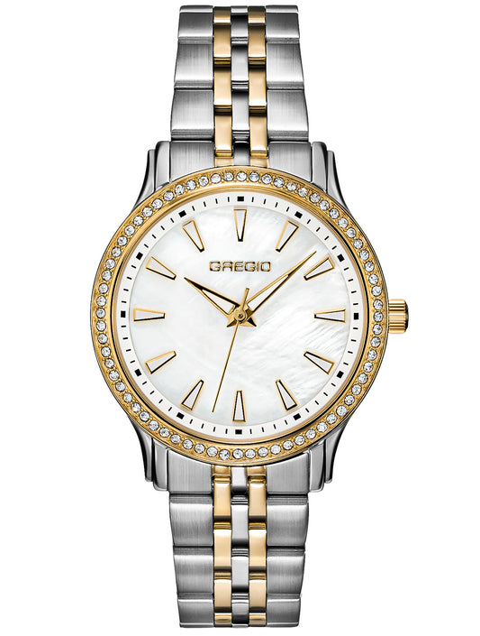 Gregio GR550040 Fleur Two Tone Stainless Steel Bracelet