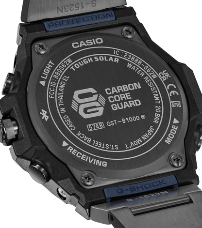 Casio GST-B1000BD-2AER G-Shock Solar Bluetooth Black Stainless Steel Bracelet