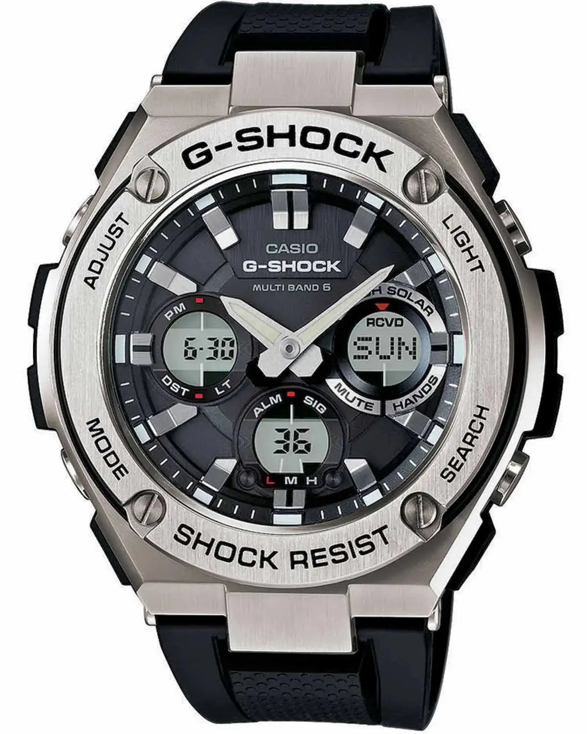 Casio GST-W110-1AER G-Shock Solar Black Rubber Strap