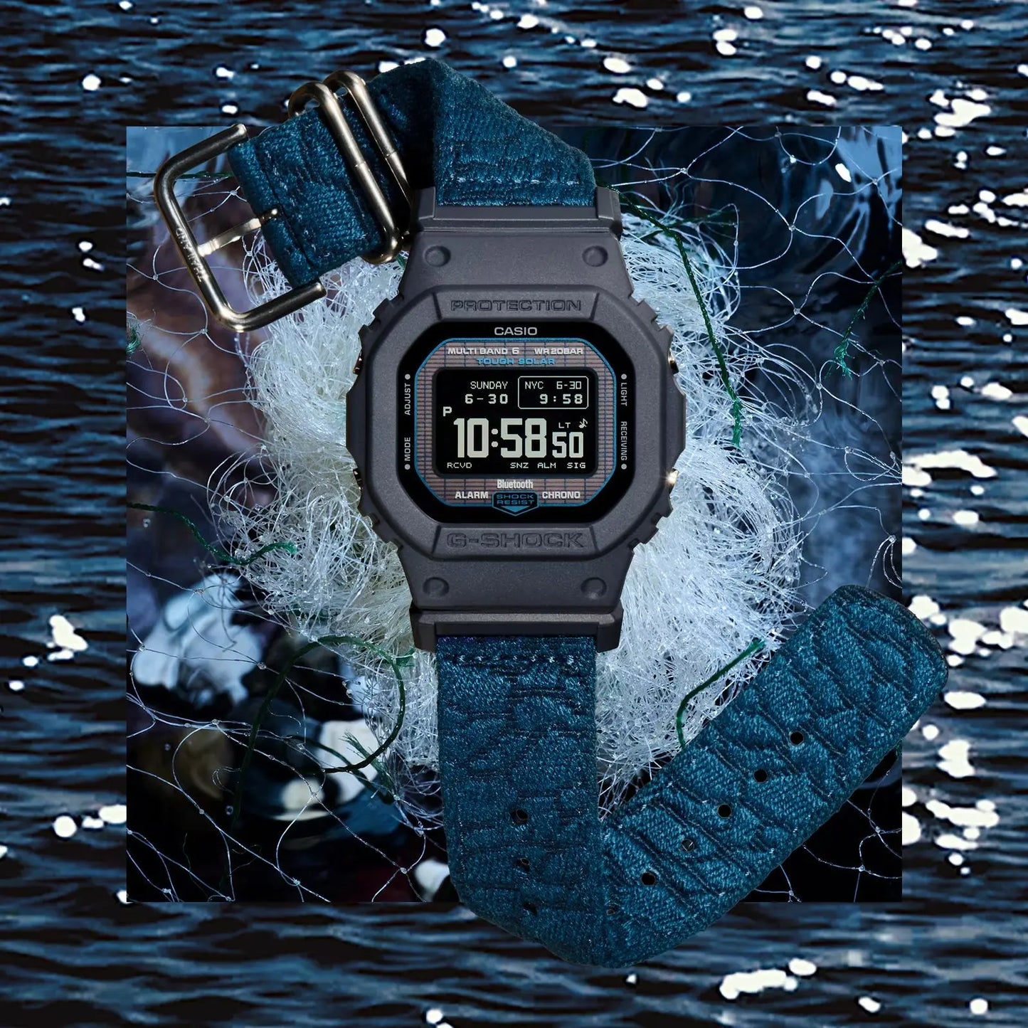 Casio GW-BX5600CBG-2ER G-Shock Mother Earth Limited Edition Blue Fabric Strap