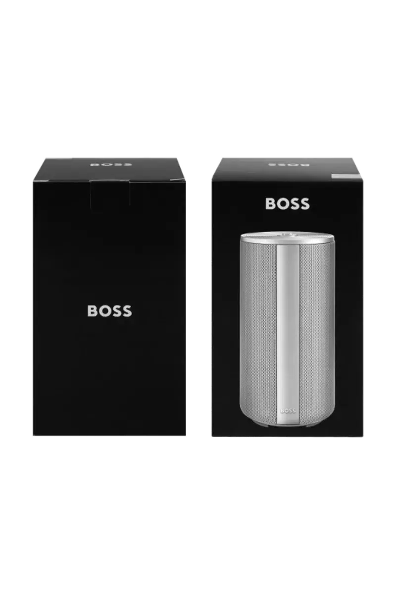 HUGO BOSS HAC615B Elemental Silver Large Bluetooth Speaker