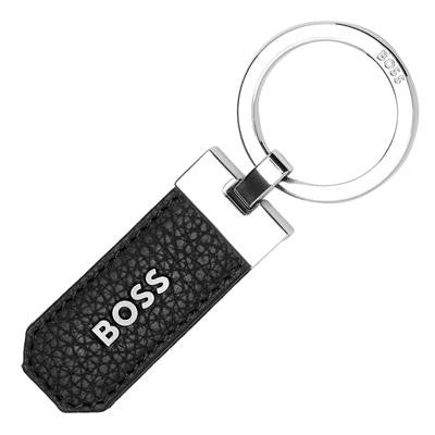 HUGO BOSS HAK416A Μπρελόκ Classic Grained Black Key Ring