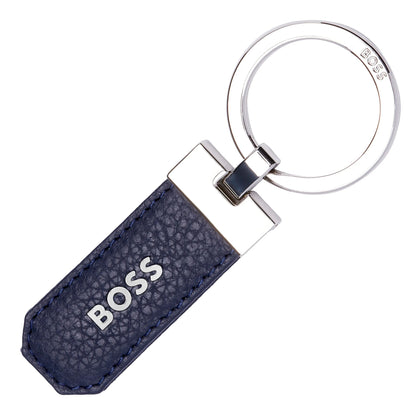 HUGO BOSS HPCK416N Classic Grained Navy Key Ring & Card Holder Gift Set