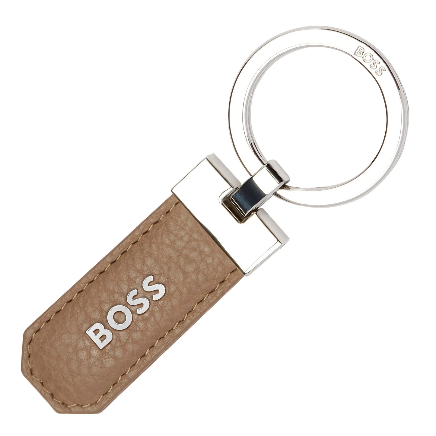 HUGO BOSS HAK416X Μπρελόκ Classic Grained Camel Key Ring