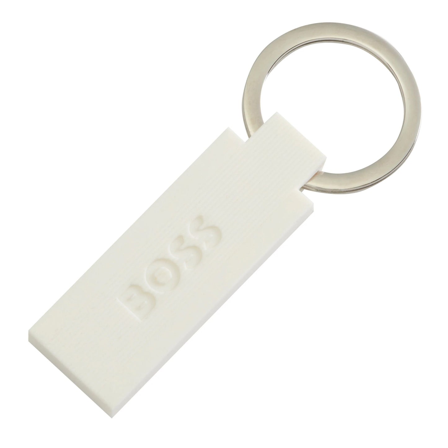 HUGO BOSS HAK421W Μπρελόκ Edge Iconic White Key Ring