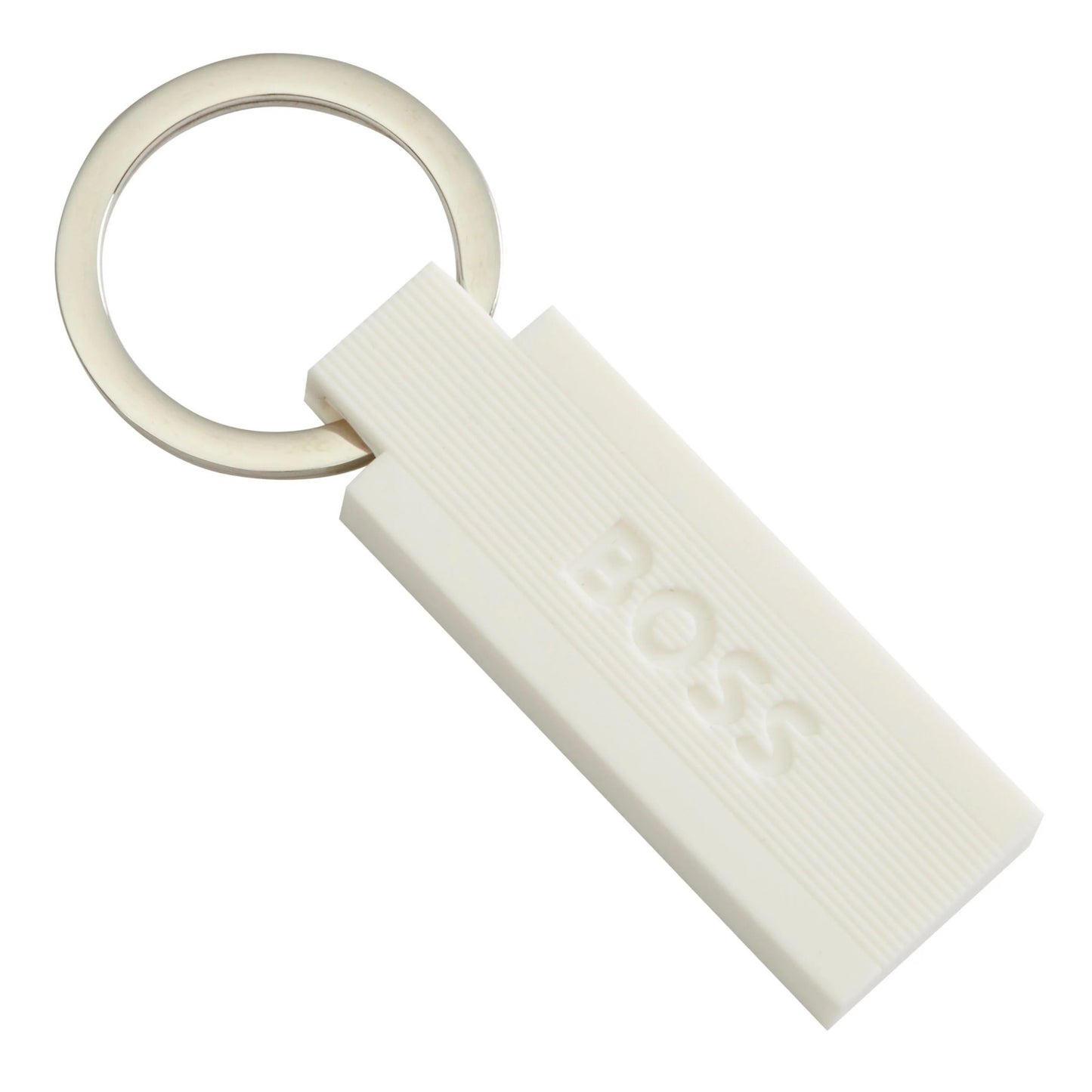 HUGO BOSS HAK421W Μπρελόκ Edge Iconic White Key Ring