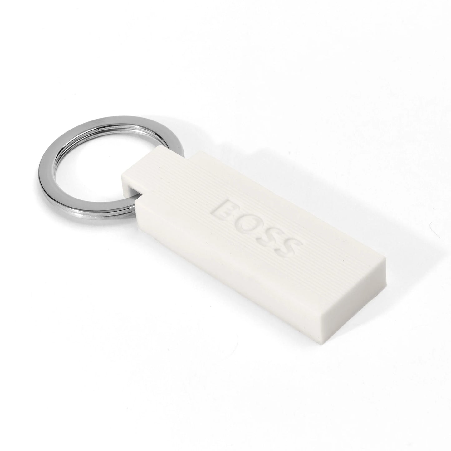 HUGO BOSS HAK421W Μπρελόκ Edge Iconic White Key Ring