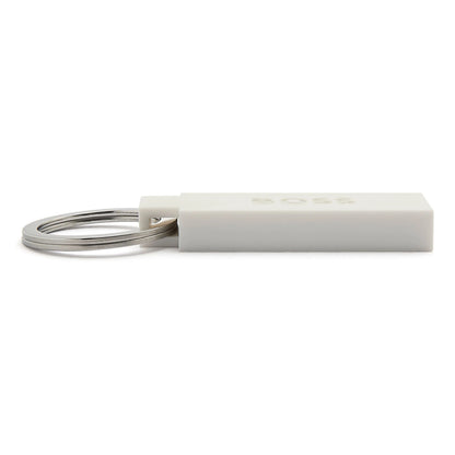 HUGO BOSS HAK421W Μπρελόκ Edge Iconic White Key Ring