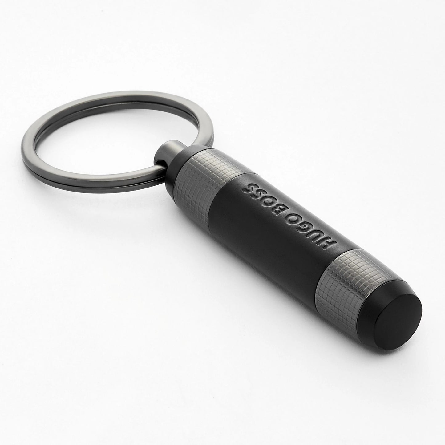 HUGO BOSS HAK069A Pure Cloud Black Key Ring Keychain