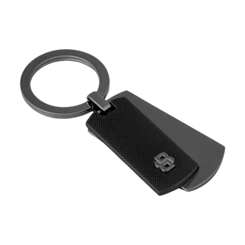 HUGO BOSS HAK620A Μπρελόκ Double B Diamond Black Key Ring