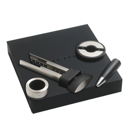 HUGO BOSS HAW592 Distinct Wine Set Black