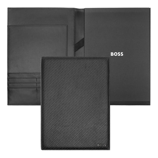 HUGO BOSS HDF004A A4 Executive Black Folder