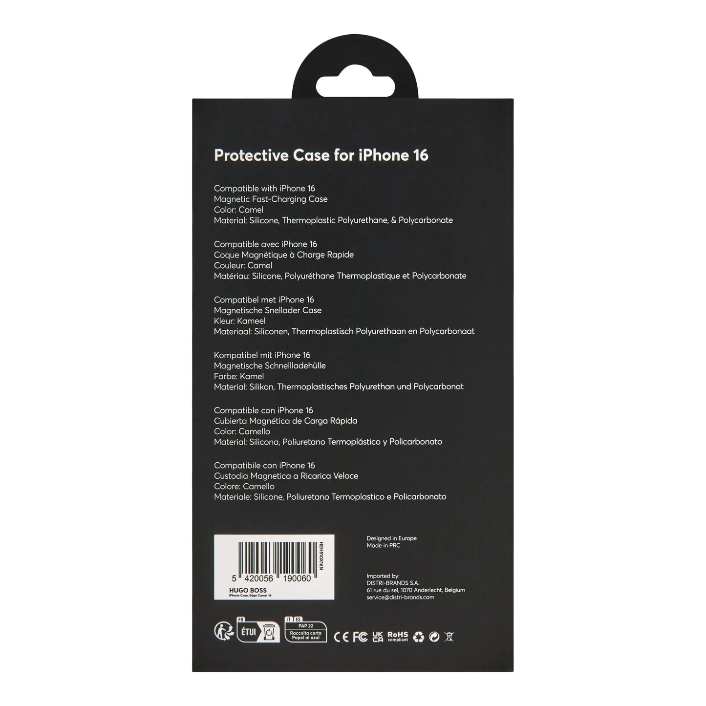 HUGO BOSS HEH510X16N Θήκη Κινητού Case for iPhone 16 Edge Camel