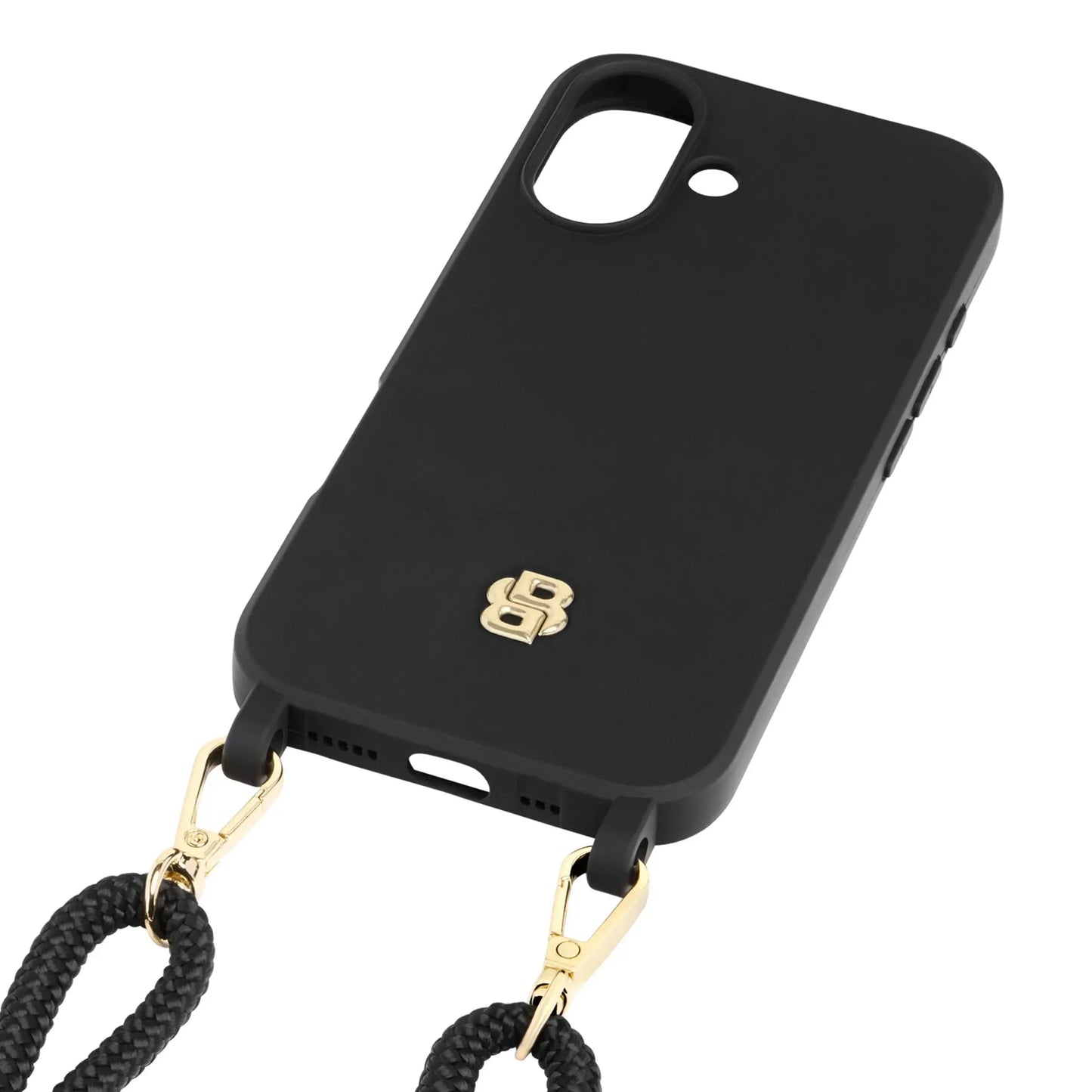 HUGO BOSS HEH520A16N Θήκη Κινητού Case for iPhone 16 Double B Black & Gold