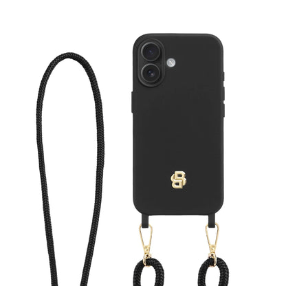 HUGO BOSS HEH520A16N Θήκη Κινητού Case for iPhone 16 Double B Black & Gold