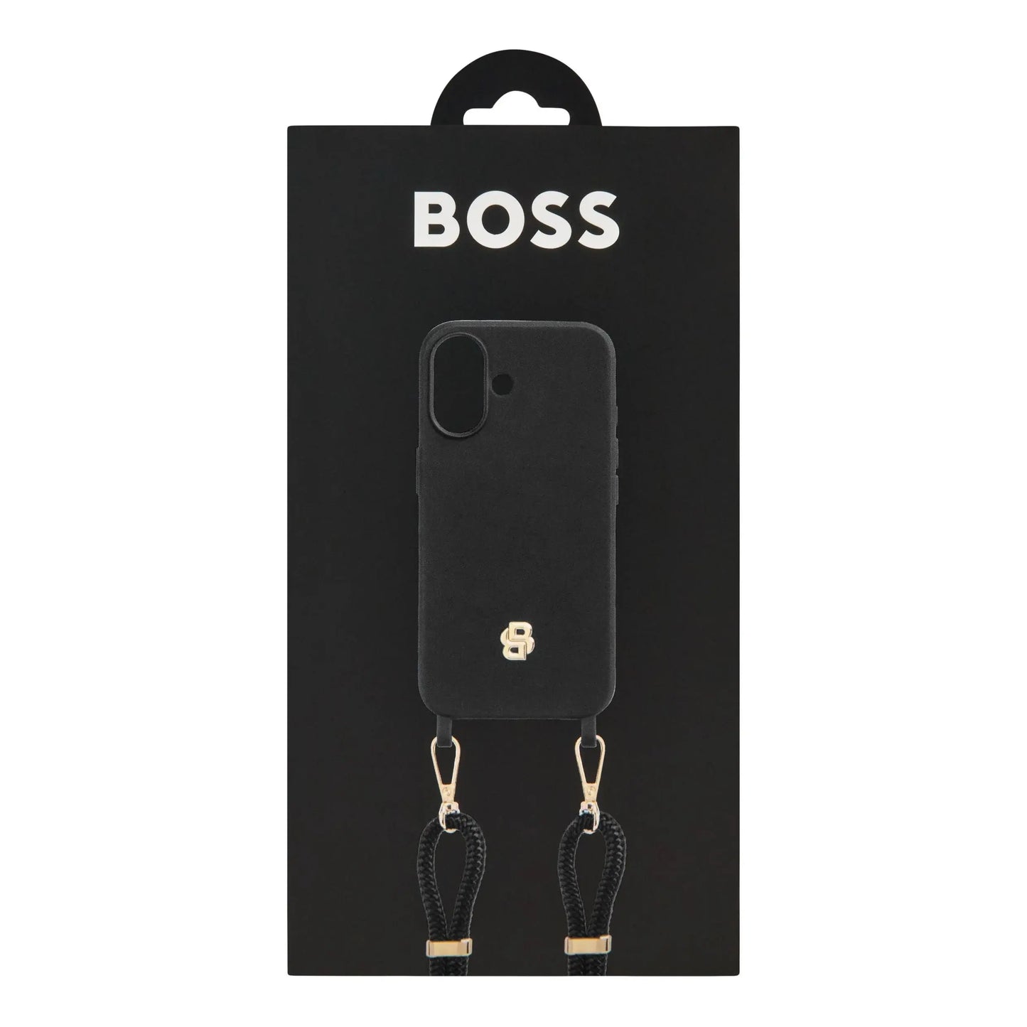 HUGO BOSS HEH520A16N Θήκη Κινητού Case for iPhone 16 Double B Black & Gold
