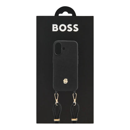 HUGO BOSS HEH520A16N Θήκη Κινητού Case for iPhone 16 Double B Black & Gold
