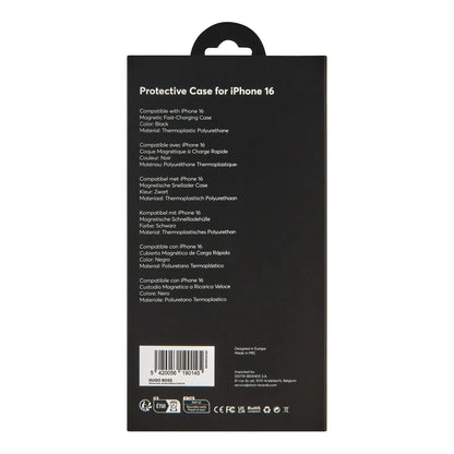 HUGO BOSS HEH520A16N Θήκη Κινητού Case for iPhone 16 Double B Black & Gold