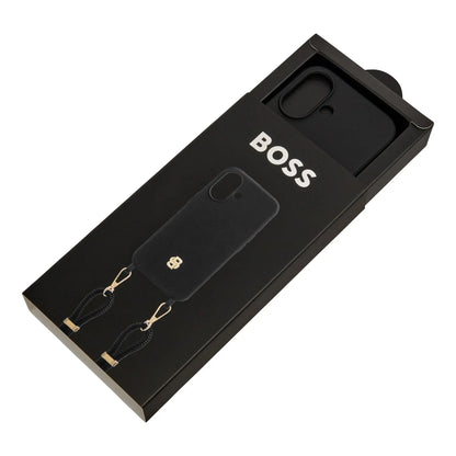 HUGO BOSS HEH520A16N Θήκη Κινητού Case for iPhone 16 Double B Black & Gold