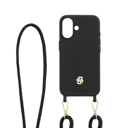 HUGO BOSS HEH520A16N Θήκη Κινητού Case for iPhone 16 Double B Black & Gold