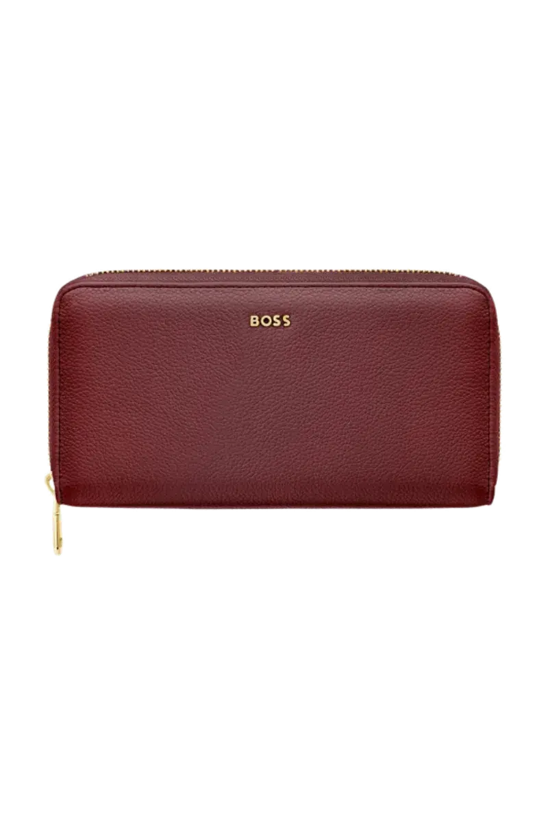 HUGO BOSS HEL616R Πορτοφόλι Signature Lady Burgundy Travel Wallet