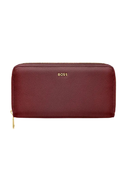 HUGO BOSS HEL616R Πορτοφόλι Signature Lady Burgundy Travel Wallet