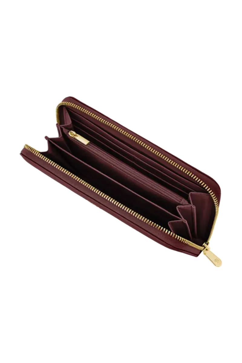 HUGO BOSS HEL616R Πορτοφόλι Signature Lady Burgundy Travel Wallet