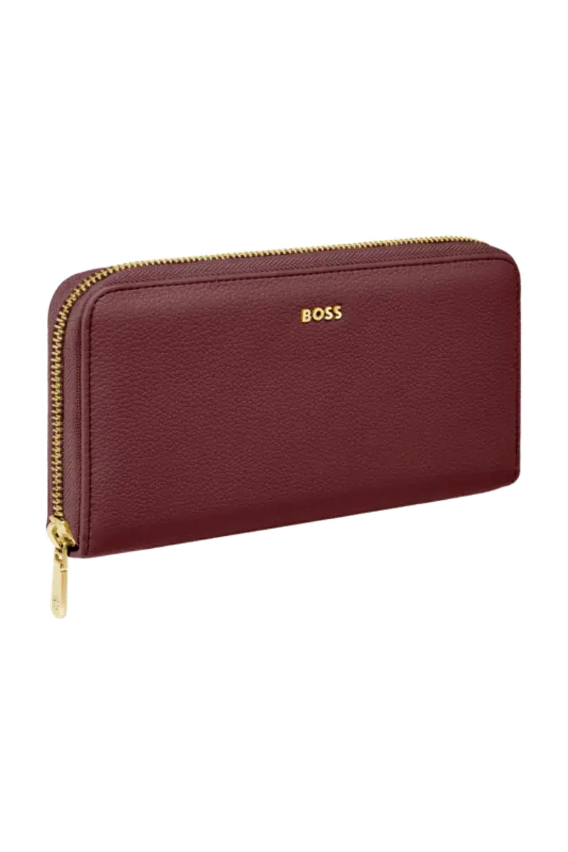 HUGO BOSS HEL616R Πορτοφόλι Signature Lady Burgundy Travel Wallet