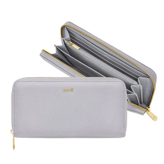 HUGO BOSS HEL616W Πορτοφόλι Signature Lady Lilac Travel Wallet