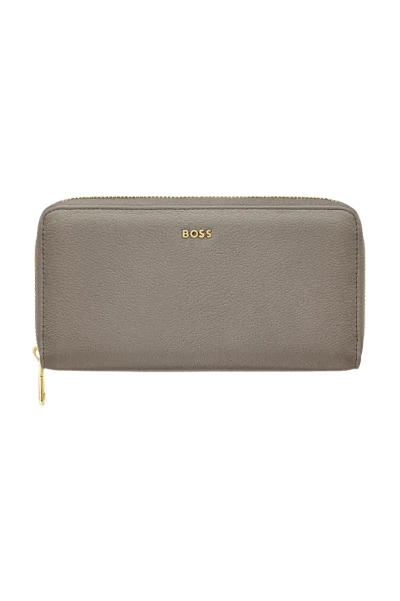 HUGO BOSS HEL616Z Πορτοφόλι Signature Lady Taupe Travel Wallet