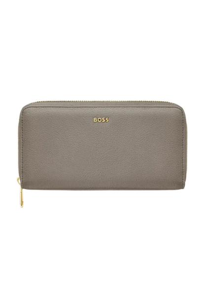 HUGO BOSS HEL616Z Πορτοφόλι Signature Lady Taupe Travel Wallet