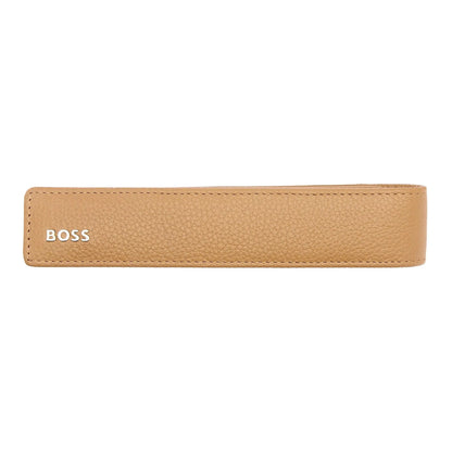 HUGO BOSS HLB417X Θήκη για Στυλό Classic Grained Camel Pouch